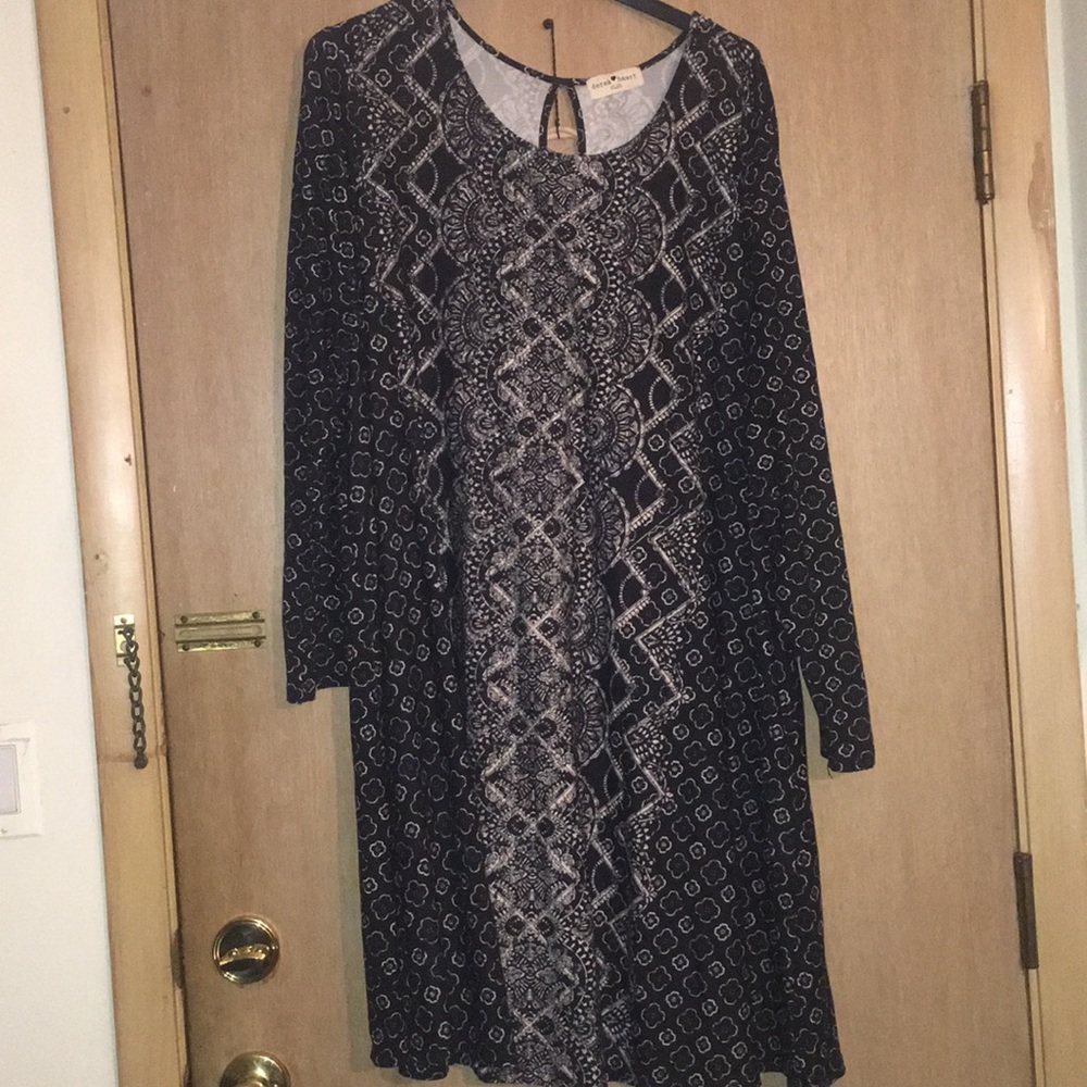 Derek heart long sleeve dress - 3x